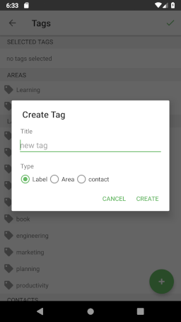 create tag