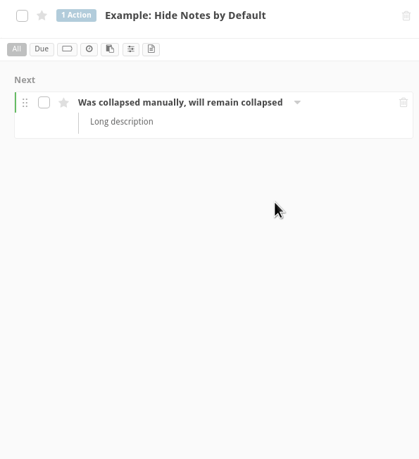 Collapse by default setting